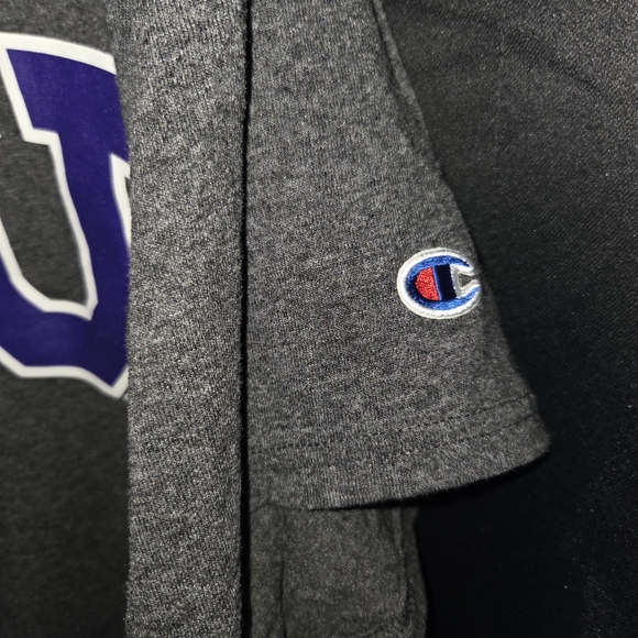 TCU T-Shirt XL Champion Collegiate Heather Grey Texas Christian Horned Frog - Picture 4 of 5